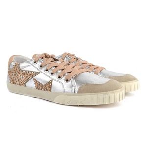 ASH Magic Star Trainers - Silver Beige